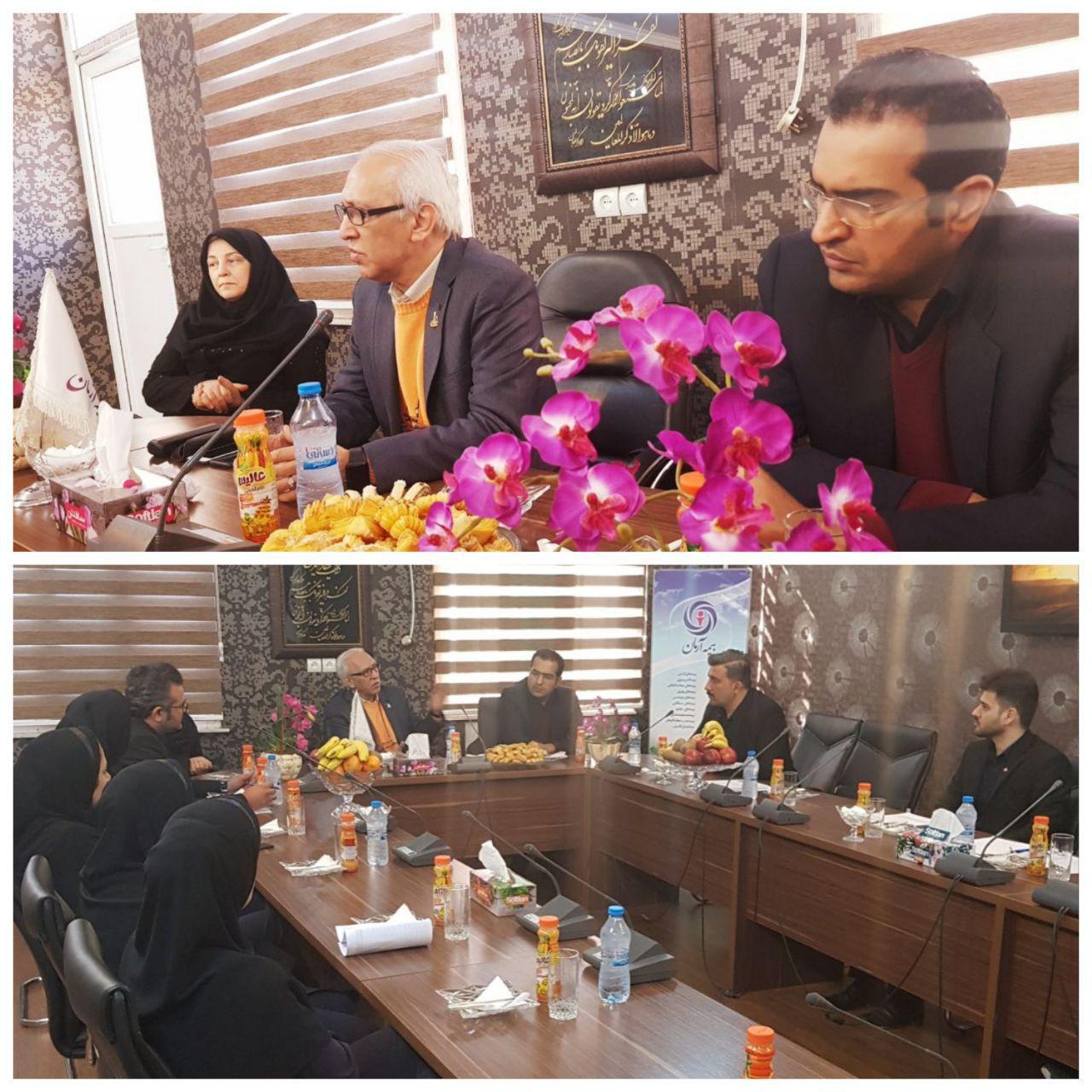 بازدید مدیر عامل بیمه آرمان از شعبه اهواز