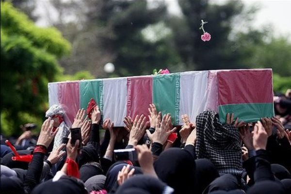 مراسم تشییع و تدفین مسافران رضوان