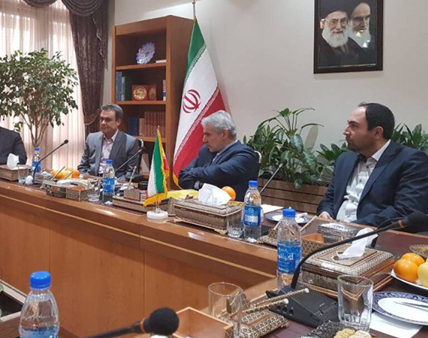 دیدار نوروزی مدیرعامل بانک ملت و سخنگوی دولت