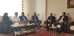 دیدار مدیران بانک مهر اقتصاد شعب زنجان با خانواده شهدا