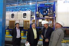 بازدید مدیران بانک صنعت و معدن از طرح شرکت زمزم کرمانشاه