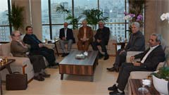 دیدار اعضای هیات مدیره کانون بازنشستگان بانک صنعت و معدن با مدیرعامل بانک