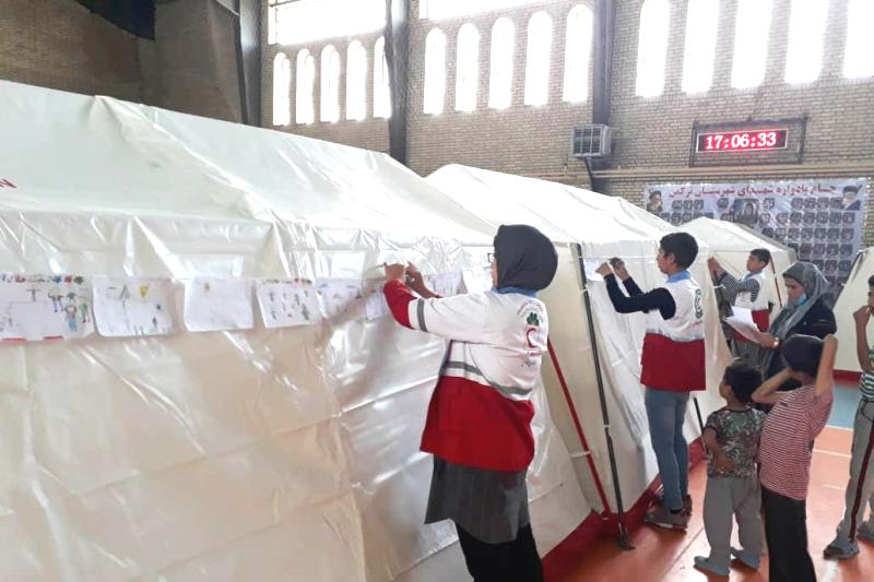 فعالیت تیم‌های سحر برای حمایت‌ های روانی اجتماعی از کودکان مناطق سیل‌زده