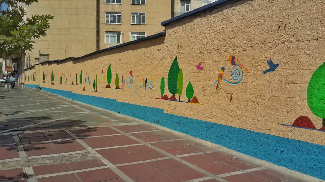 ۳۱ هزار مترمربع از دیوارهای قلب پایتخت نقاشی شده‌ است