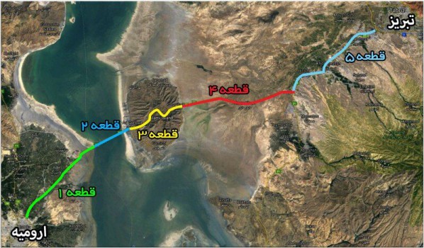 عملیات اجرایی قطعه ششم آزادراه تبریز- ارومیه آغاز شد