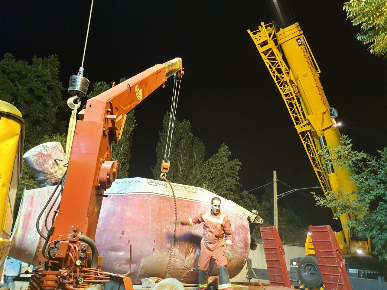 محوطه اطراف سفارت روسیه پاکسازی شد