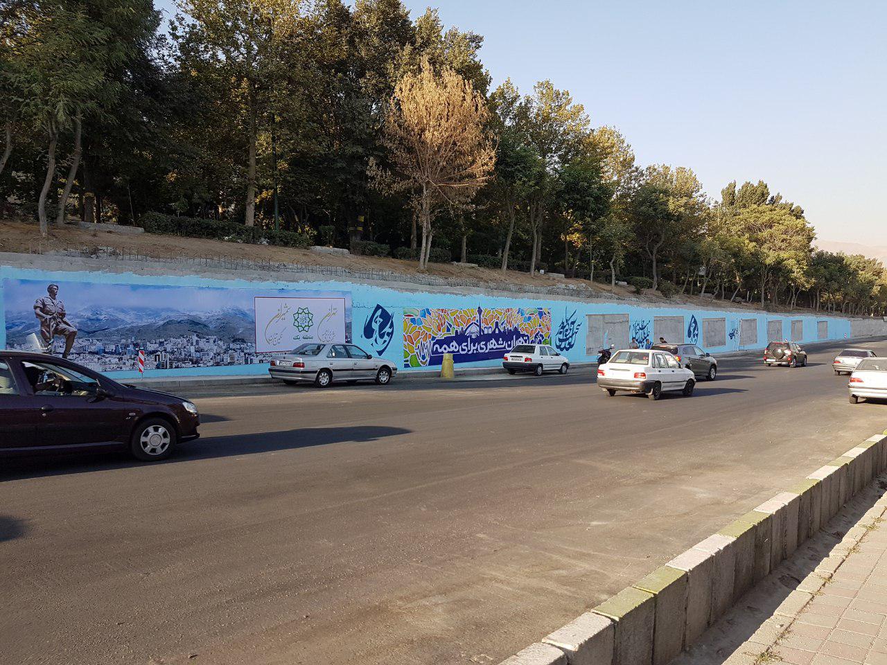 دیواره های شهری شمال تهران گالری هنری شد