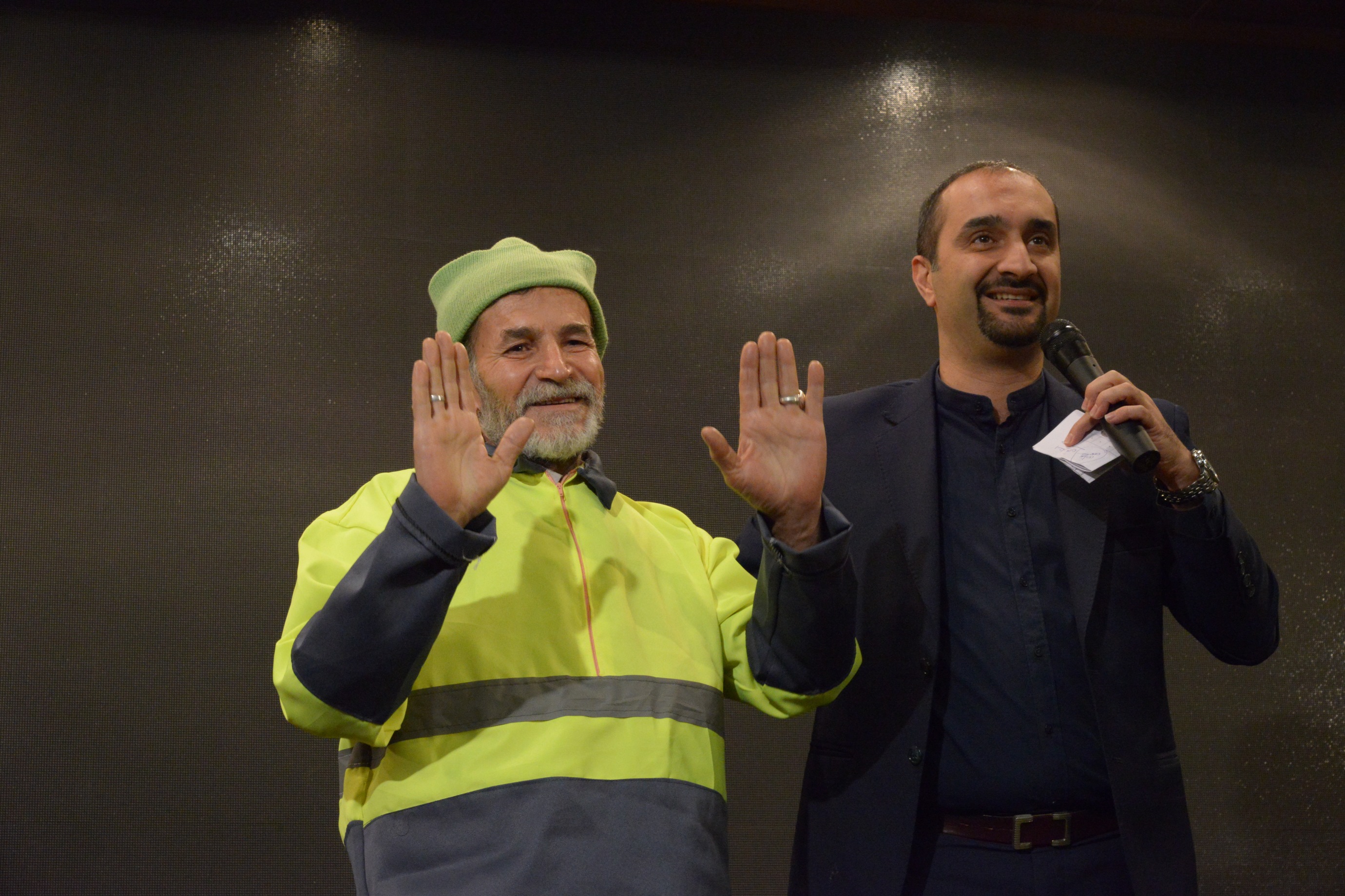 تقدیر از پاکبان قدیمی محله شمال تهران