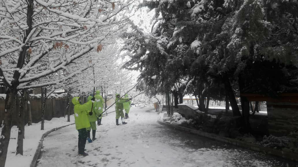 ۱۱سایت برف روبی در شمال تهران فعال است