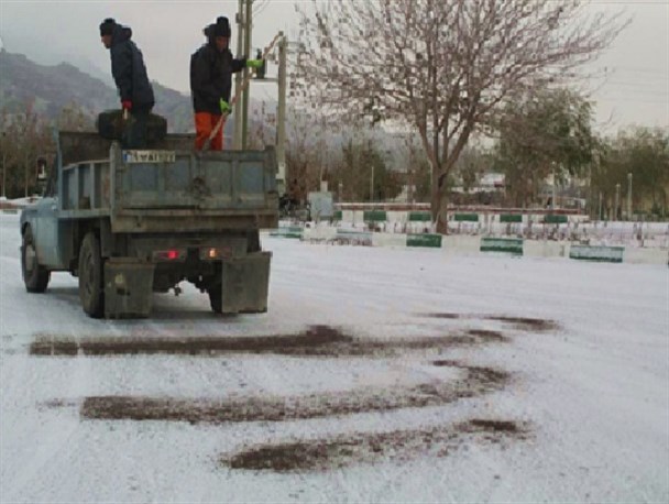 تجهیز قلب پایتخت به مخازن شن و نمک