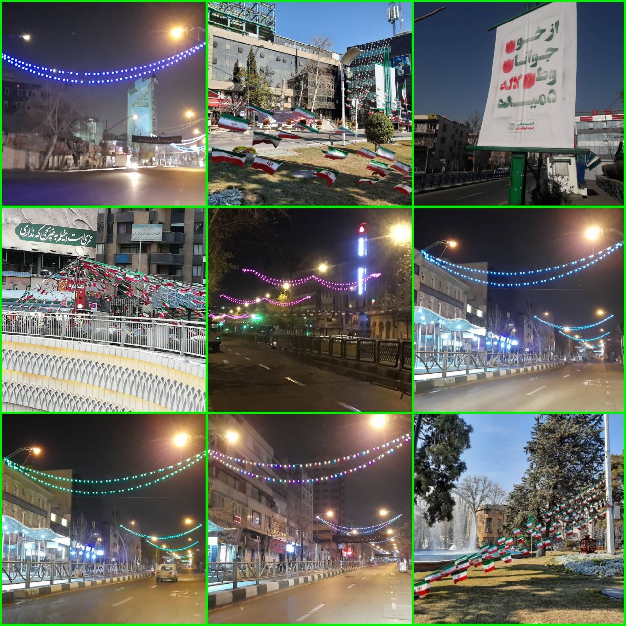 فـضاسازی میادین و معابر قلب پایتخت به مناسبت ایام دهه مبارک فجر