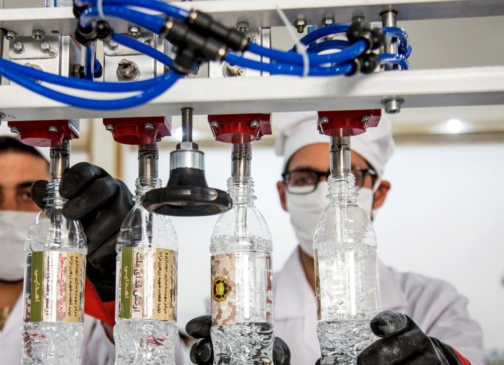 تولید ۶۰۰ هزار لیتر محلول ضد عفونی کننده در نیروگاه شهید سلیمی