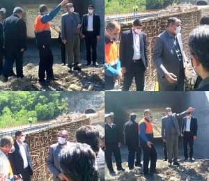 بازدید وزیر راه از پروژه های در دست اجرا در محور ارتباطی هراز