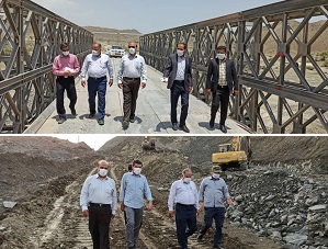 بازدید معاون راه های فرعی و روستایی سازمان راهداری از محورهای «زیر کوه» و «پشت کوه»