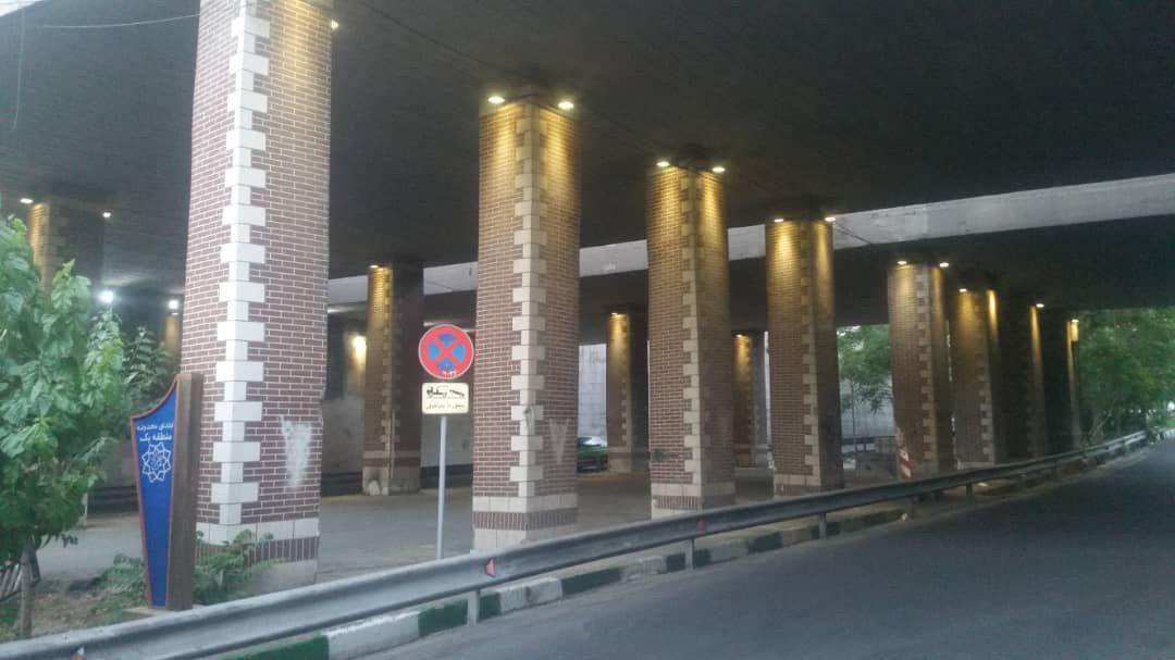 فضاهای خاکستری پل‌های شمال تهران، روشن شد