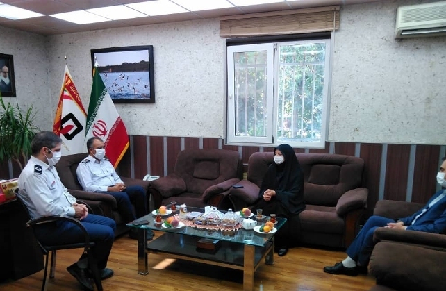 دیدار شهردار منطقه ۷ با مدیرعامل سازمان آتش نشانی