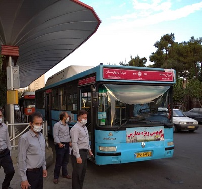 آغاز به کار اتوبوس مدرسه همزمان با شروع سال تحصیلی جدید
