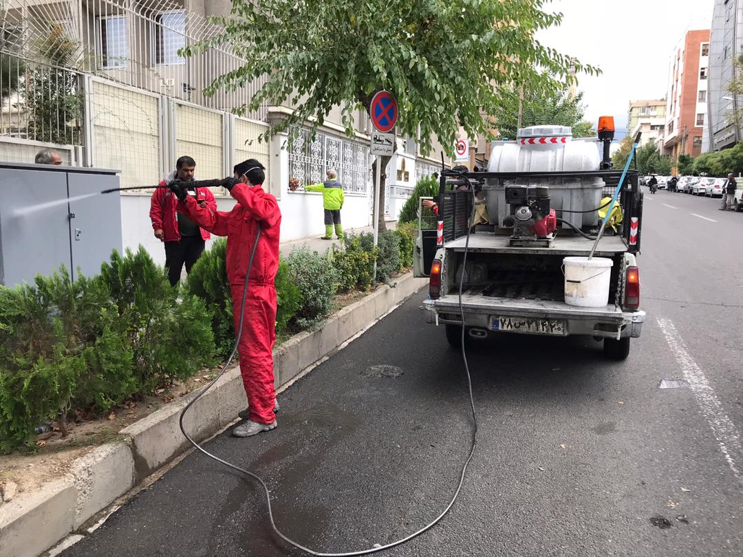 آماده باش نیروهای خدمات شهری منطقه 7 در روزهای بارانی