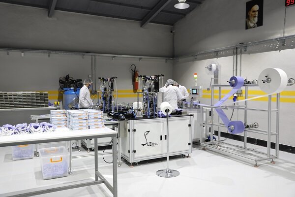 خط تولید تمام اتوماتیک ماسک سه لایه به بهره‌برداری رسید