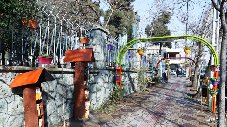 اتمام پروژه باغ راه طبیعت در خیابان‌های سهروردی و بهار