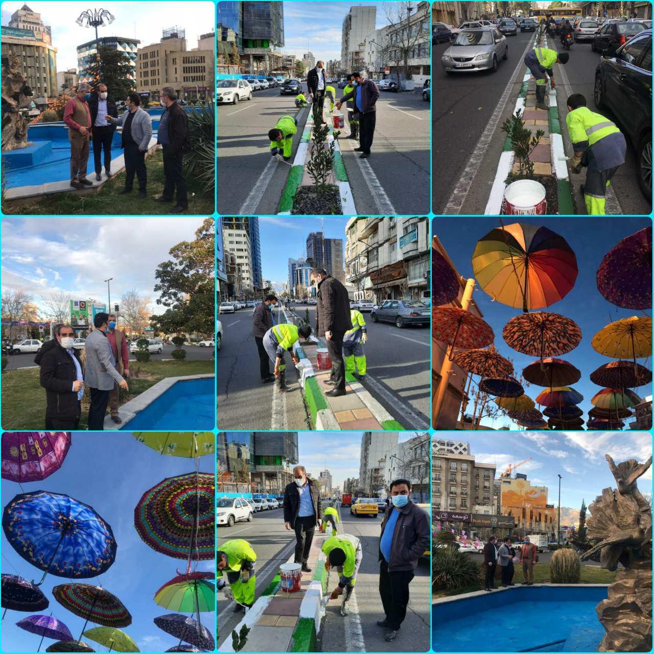 آسمان چتری آرژانتین در قلب تهران