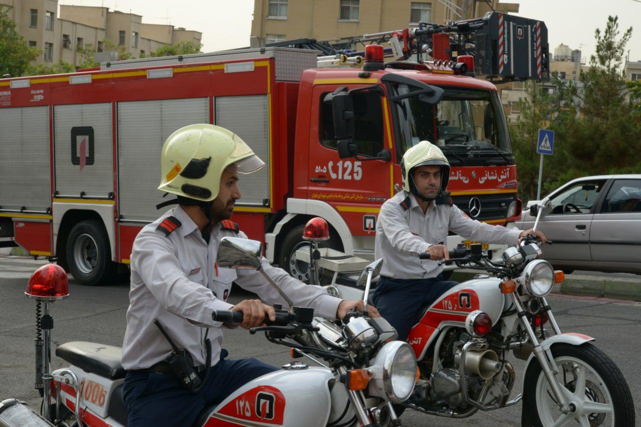 ‌‌آماده باش ستاد مدیریت بحران شمال تهران در آخرین سه شنبه سال