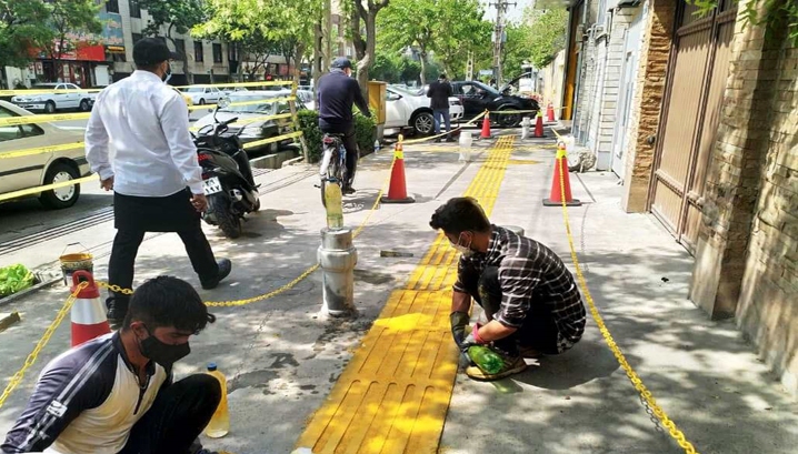 بازدید معاون فنی و عمران شهرداری تهران از پروژه مسیر دوچرخه سواری در منطقه ۷