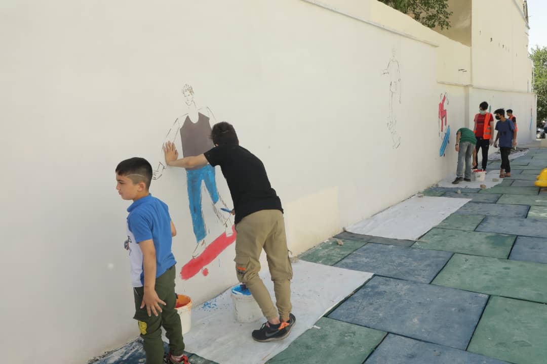 دومین کوچه ی دوستی در محله اسلام آباد منطقه 2رنگ شد