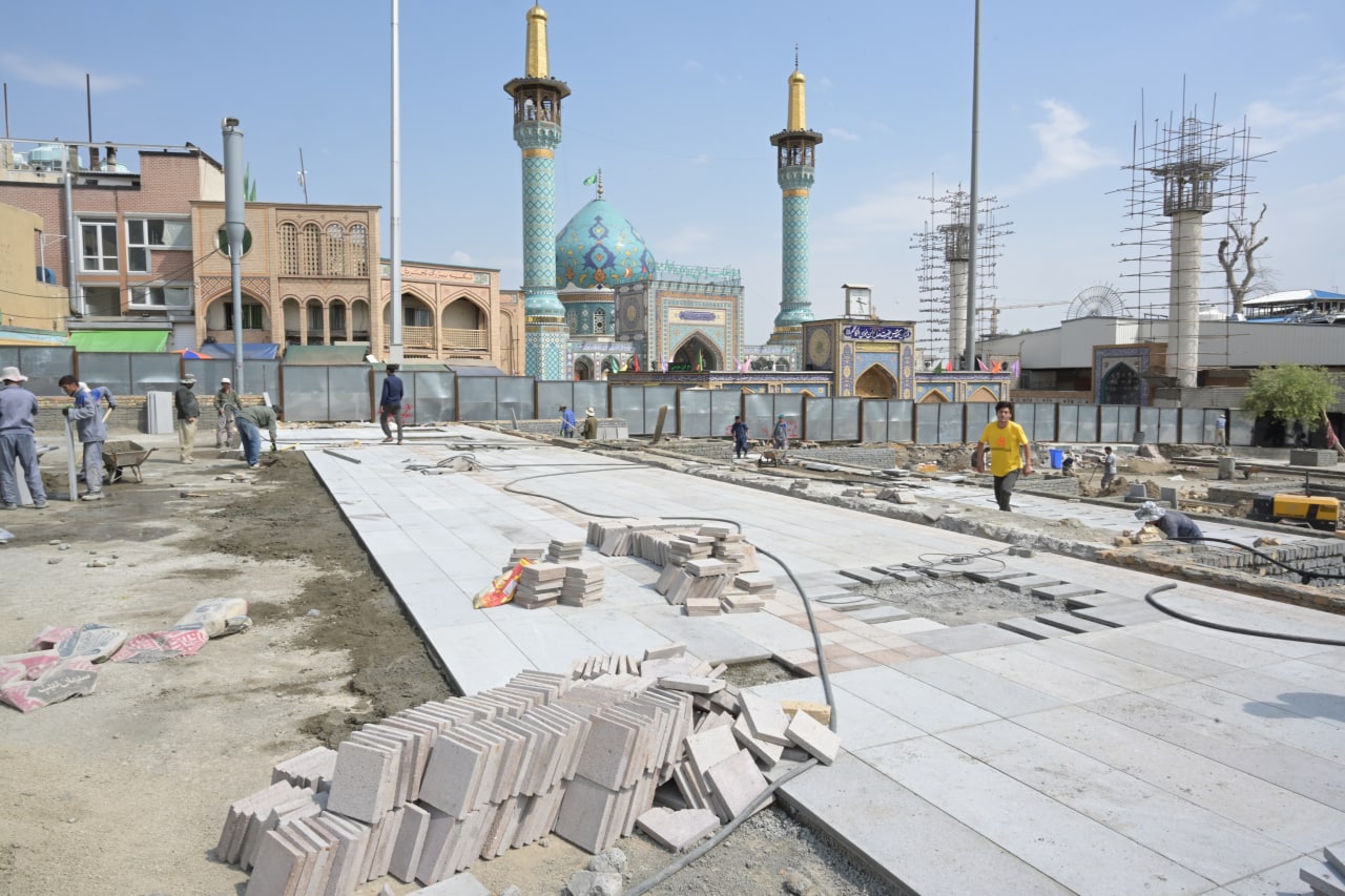 کارگاه عمرانی میدانگاه صالحیه (ع) وارد فاز دوم اجرا شد