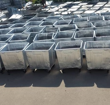 اجرای طرح بهسازی مخازن پسماندهای شهری در منطقه2