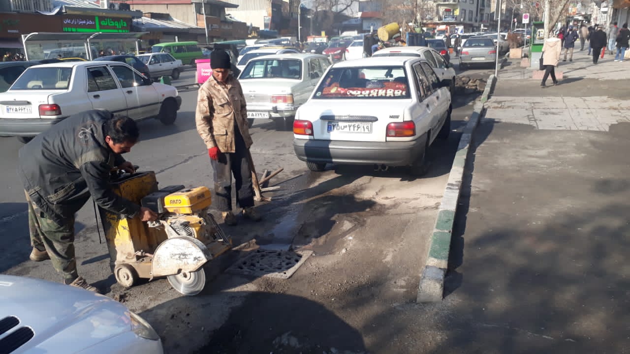 ۲۱ هزار متر مربع از معابر شمال تهران بهسازی شد