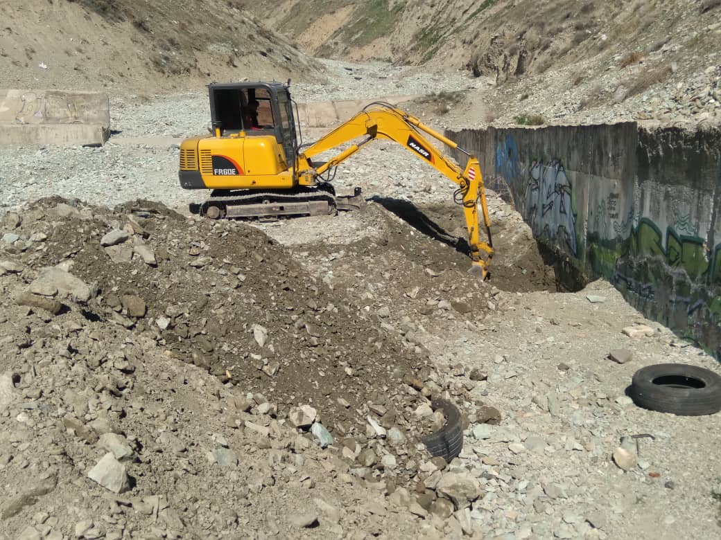 افزایش گنجایش مسیل‌های منطقه 2