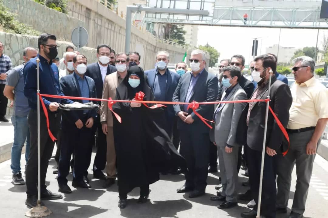 گشایش دسترسی بزرگراه آیت اله هاشمی رفسنجانی به بلوار شهید فرحزادی