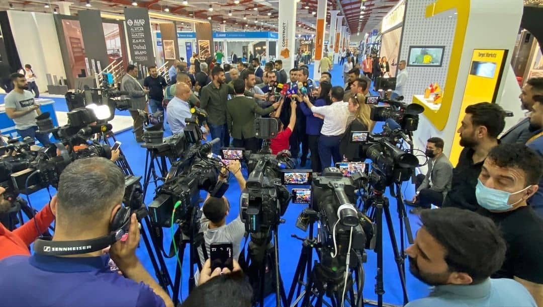 حضور مجتمع فولاد صنعت بناب در بزرگ‌ترین نمایشگاه بین‌المللی صنعت ساختمان اربیل