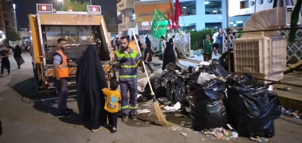 خدمت‌رسانی خدام الحسین (ع) منطقه ۱۰ در نجف اشرف