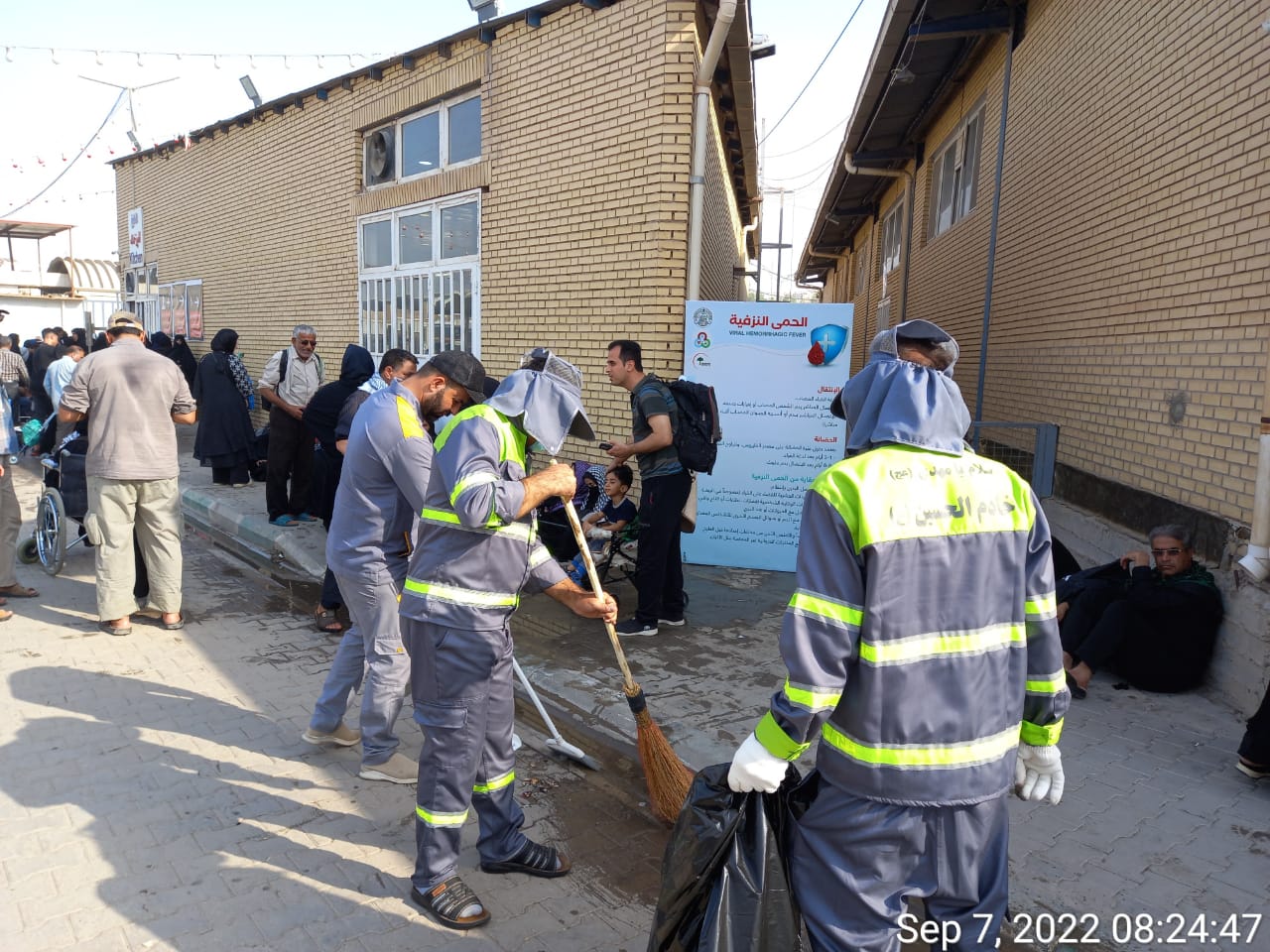 ادامه خدمات شهرداری در پایان پیاده روی بزرگ اربعین