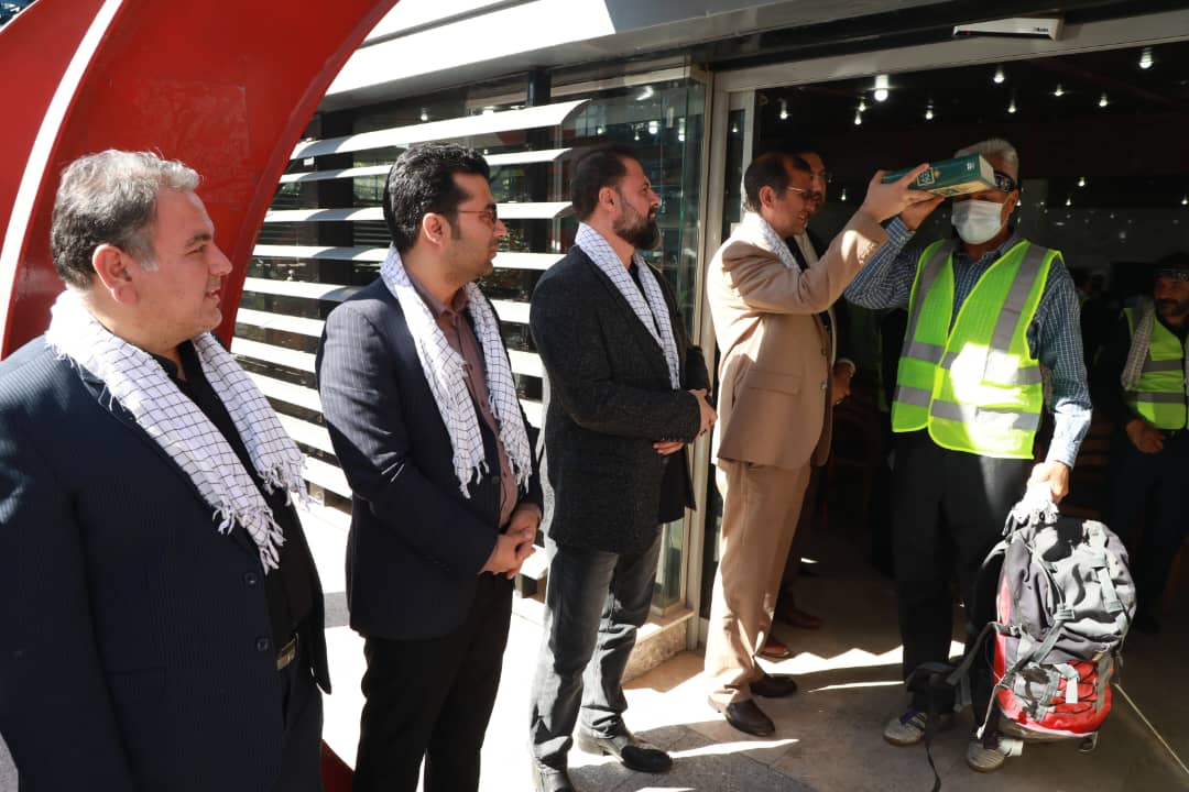 اعزام نخستین گروه خادمین حسینی منطقه2 به پایانه مرزی زرباطیه