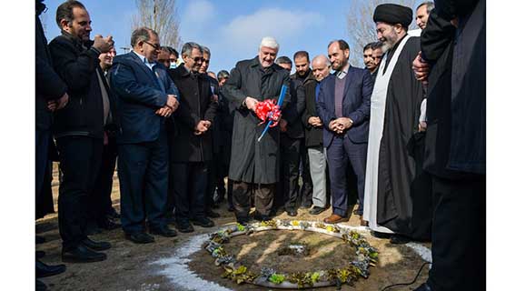 کلنگ احداث مجموعه آموزشی دارالفنون اردبیل با حمایت بانک پاسارگاد