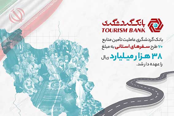 بانک گردشگری عاملیت تامین منابع ۷۰ طرح سفرهای استانی را عهده‌دار شد