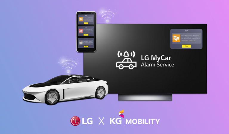 ادغام سرویس “MyCar Alarm” ال‌جیباخودروهای جدید KG Mobility