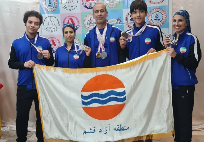 کسب 13 مدال توسط ورزشکاران قشم در مسابقات آسیایی یوگا