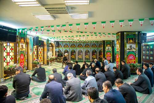 ​مراسم سوگواری سالار شهیدان در بانک صادرات ایران برگزار شد