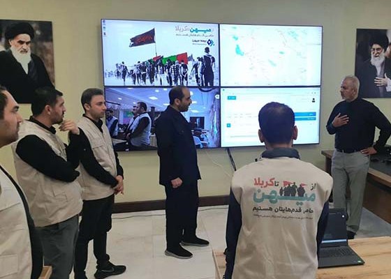 بازدید معاون وزارت امور خارجه از مرکز تماس و پایش وضعیت بیمه میهن در کربلا