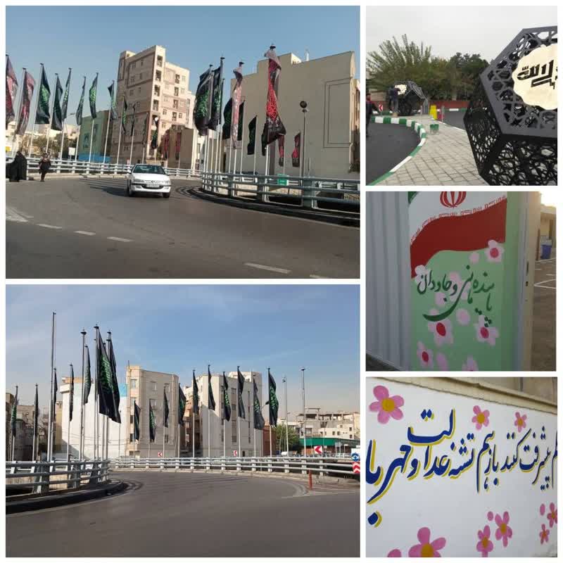 رنگ آمیزی  بیش از ۶ هزار متر مربع جداره‌ها و المان‌های شهری منطقه ۱۴