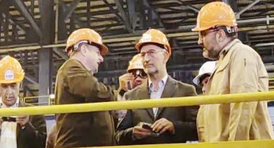 بازدید رئیس هیات عامل ایمیدرو از مجتمع صنعتی چادرملو