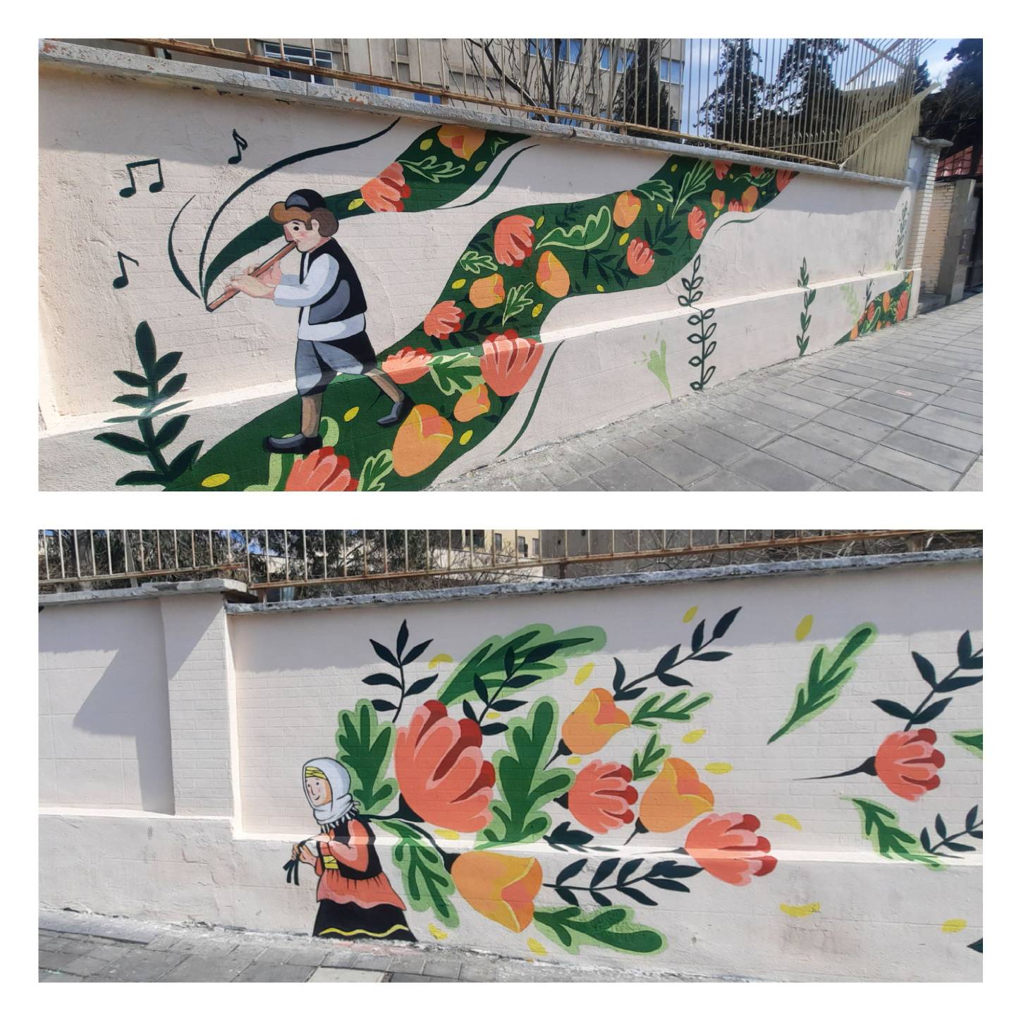 گل‌های بهاری بر جداره‌های فرسوده منطقه2 نقش بست