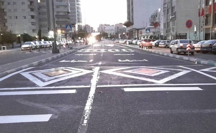 127 هزار متر طول از معابر منطقه 2 خط کشی ترافیکی شد