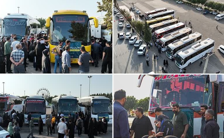 حضور ۳۰۰ نفر از کارکنان شرکت معدنی و صنعتی گهرزمین در مراسم پیاده روی اربعین