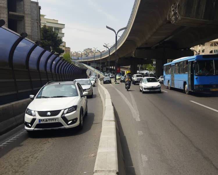 ساماندهی ترافیکی در سه نقطه تداخلی بزرگراه شهید صدر