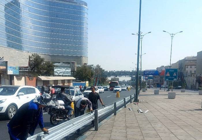 رفع خطر 3 نقطه حادثه خیز در بزرگراه شهید چمران